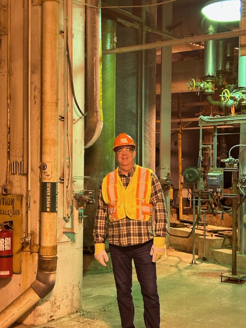 Beau at the hemp mill